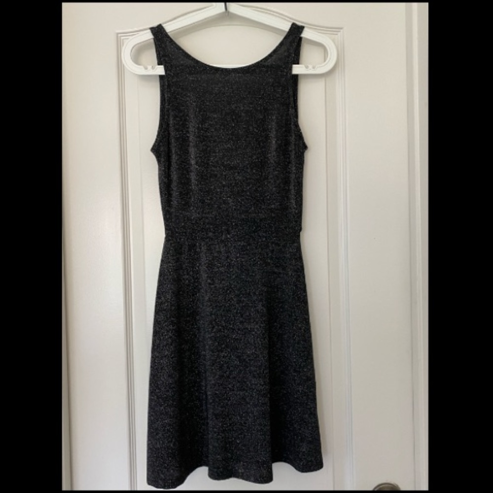 H&M Divided Sparkly Black Dress